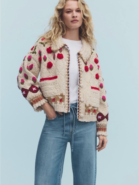 Free People Sweaters - Free people Rosebud Oversize Cardigan XL